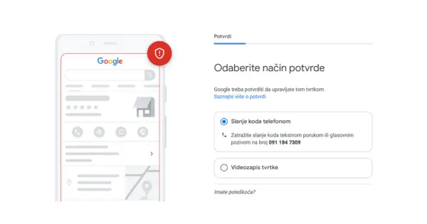 Verifikacija profila tvrtke