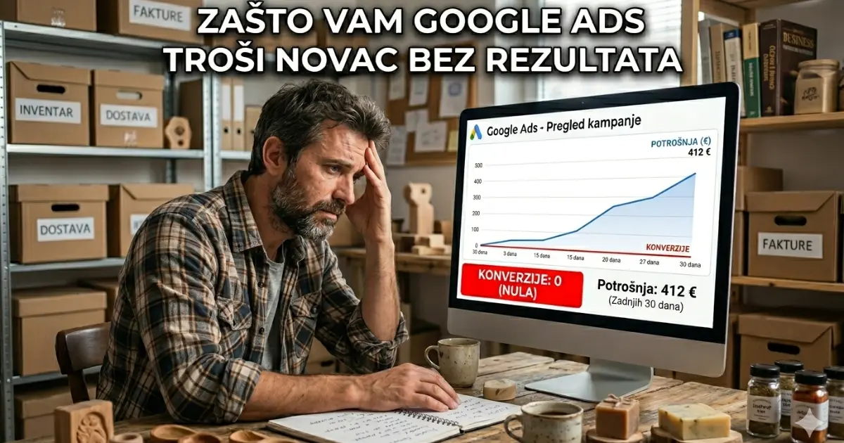 Zašto vam Google Ads troši novac bez rezultata