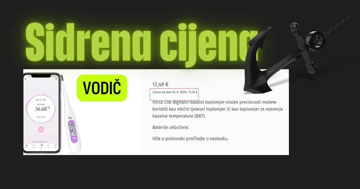 Vodič za sidrenu cijenu